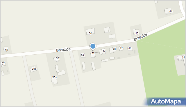 Brzezice, Brzezice, 53, mapa Brzezice