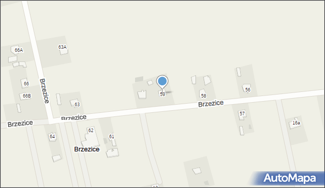 Brzezice, Brzezice, 59, mapa Brzezice