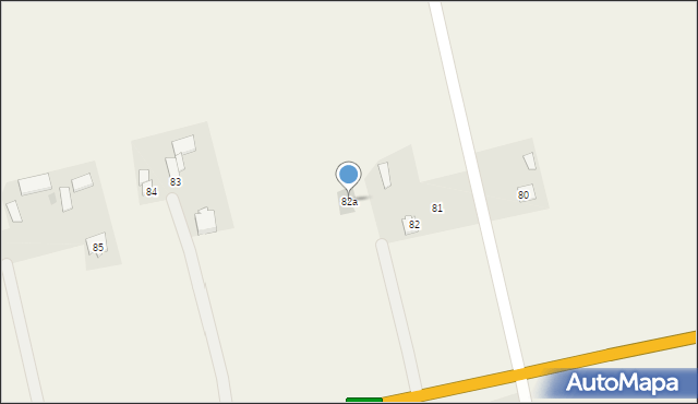 Brzezice, Brzezice, 82a, mapa Brzezice