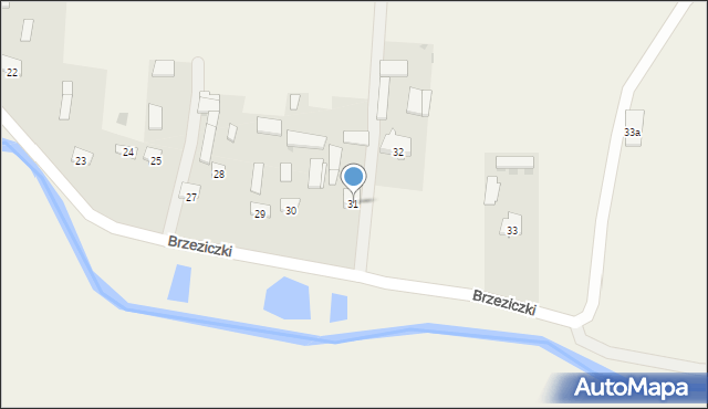 Brzeziczki, Brzeziczki, 31, mapa Brzeziczki