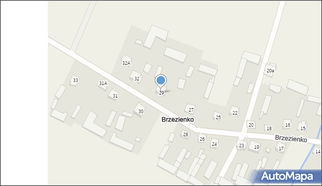 Brzezienko, Brzezienko, 29, mapa Brzezienko