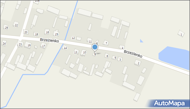 Brzezienko, Brzezienko, 9, mapa Brzezienko