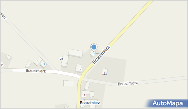 Brzezimierz, Brzezimierz, 1, mapa Brzezimierz