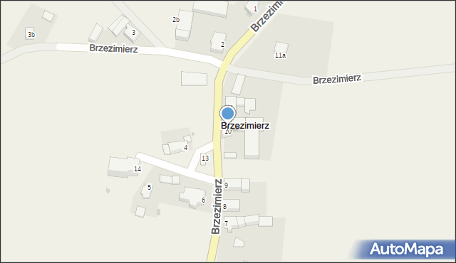 Brzezimierz, Brzezimierz, 10, mapa Brzezimierz