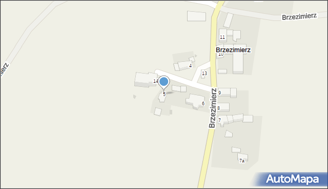 Brzezimierz, Brzezimierz, 5, mapa Brzezimierz