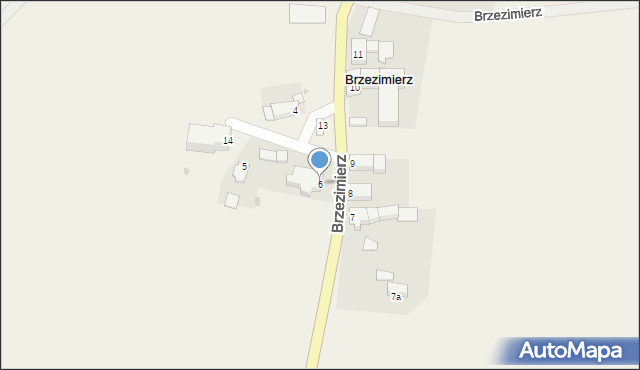 Brzezimierz, Brzezimierz, 6, mapa Brzezimierz