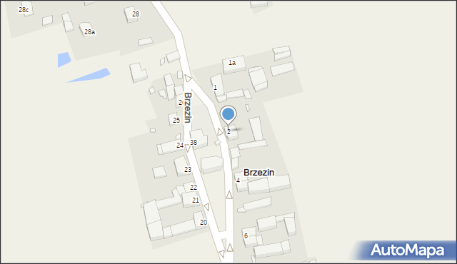 Brzezin, Brzezin, 2, mapa Brzezin