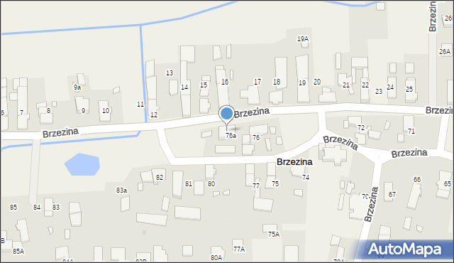 Brzezina, Brzezina, 78, mapa Brzezina