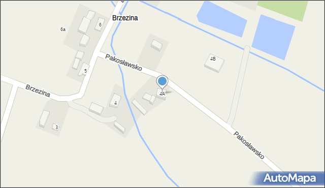 Brzezina, Brzezina, 4A, mapa Brzezina