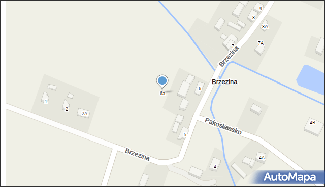 Brzezina, Brzezina, 6a, mapa Brzezina