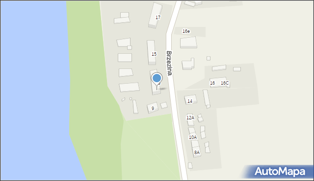 Brzezina, Brzezina, 13A, mapa Brzezina