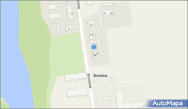 Brzezina, Brzezina, 8B, mapa Brzezina