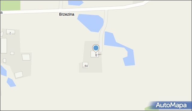 Brzezina, Brzezina, 6, mapa Brzezina