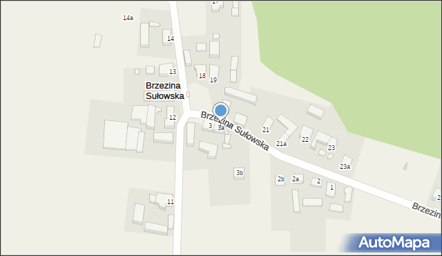 Brzezina Sułowska, Brzezina Sułowska, 3a, mapa Brzezina Sułowska