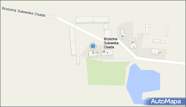 Brzezina Sułowska Osada, Brzezina Sułowska Osada, 5B, mapa Brzezina Sułowska Osada