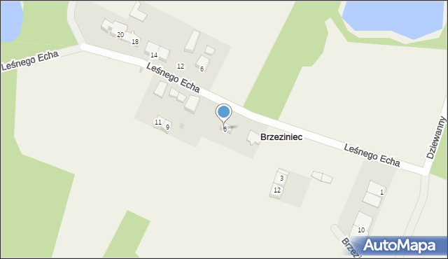 Brzeziniec, Brzeziniec, 6, mapa Brzeziniec