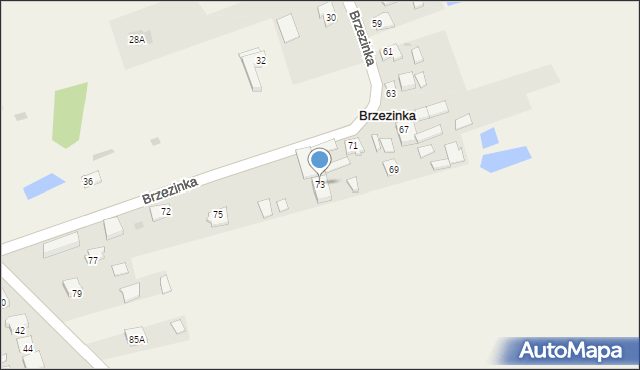 Brzezinka, Brzezinka, 73, mapa Brzezinka