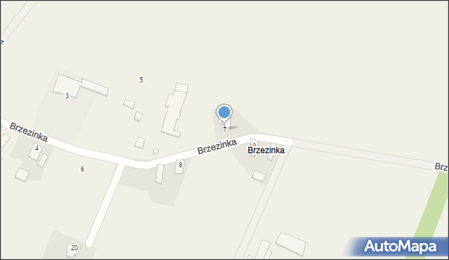 Brzezinka, Brzezinka, 7, mapa Brzezinka