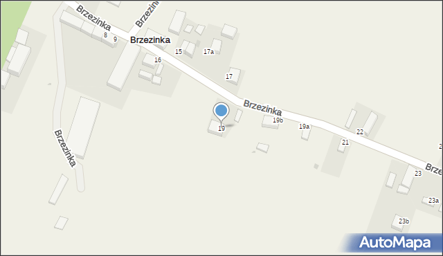 Brzezinka, Brzezinka, 19, mapa Brzezinka