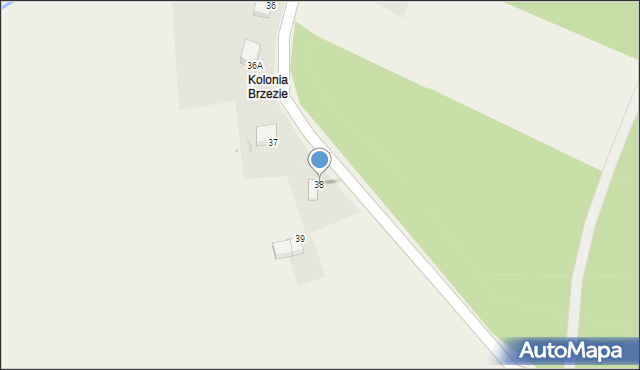 Brzezinka, Brzezinka, 38, mapa Brzezinka