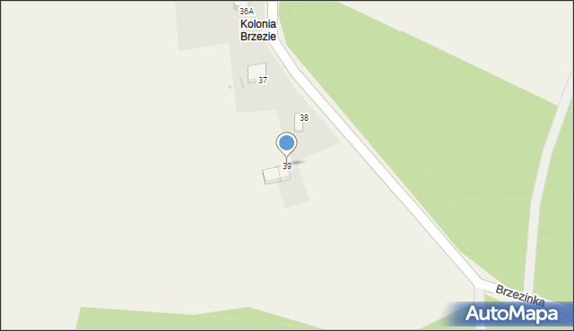 Brzezinka, Brzezinka, 39, mapa Brzezinka