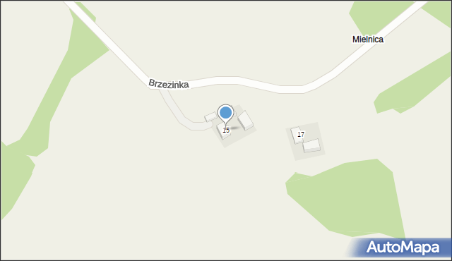 Brzezinka, Brzezinka, 15, mapa Brzezinka