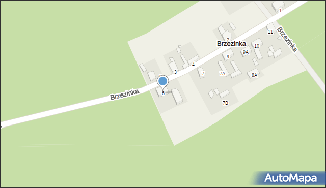 Brzezinka, Brzezinka, 6, mapa Brzezinka