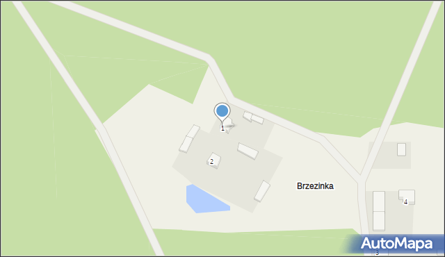 Brzezinka, Brzezinka, 1, mapa Brzezinka