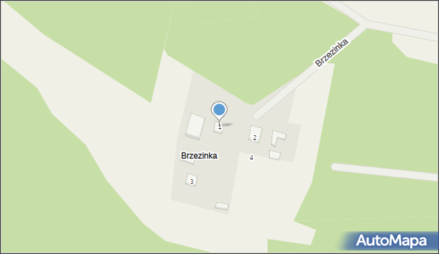 Brzezinka, Brzezinka, 1, mapa Brzezinka