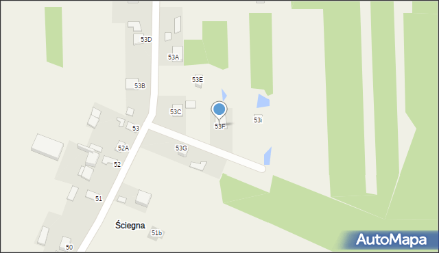 Brzezinki, Brzezinki, 53F, mapa Brzezinki