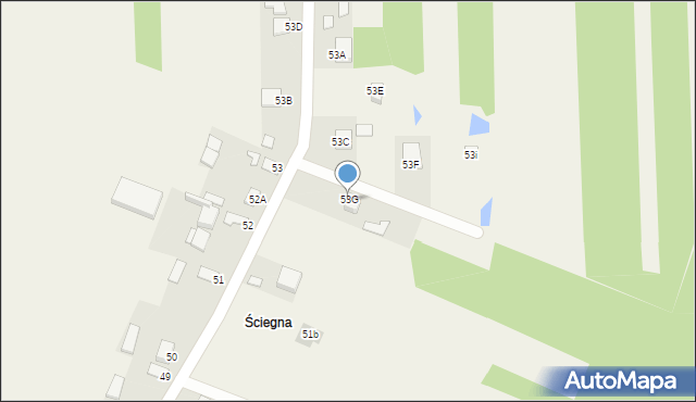 Brzezinki, Brzezinki, 53G, mapa Brzezinki