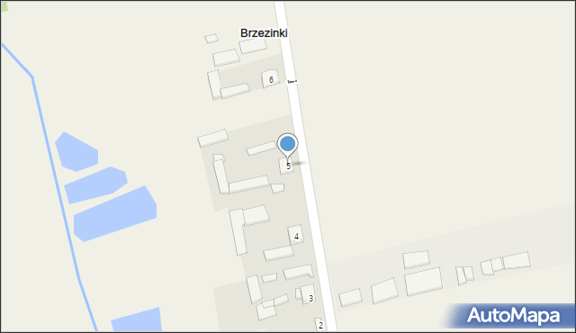 Brzezinki, Brzezinki, 5, mapa Brzezinki