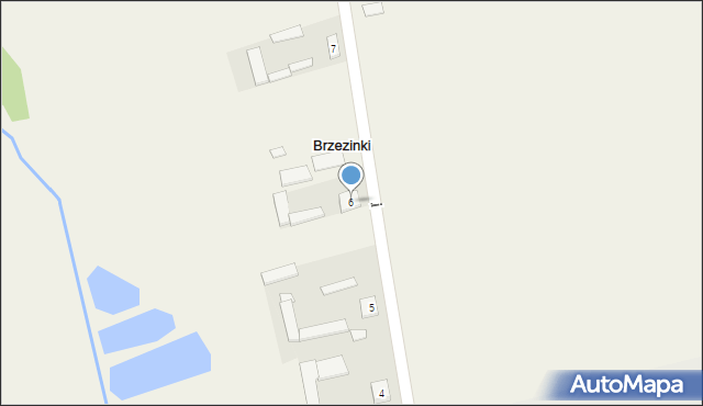 Brzezinki, Brzezinki, 6, mapa Brzezinki