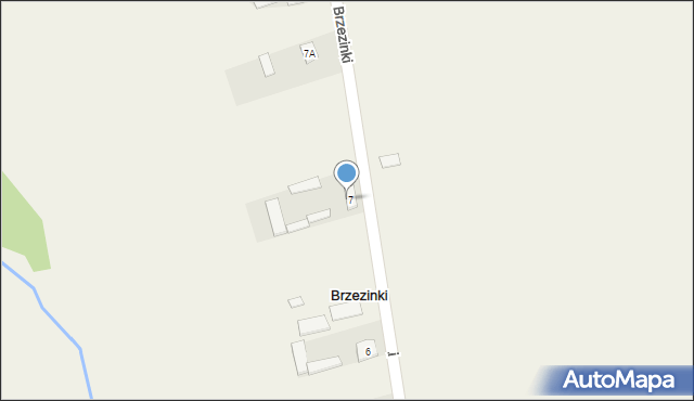 Brzezinki, Brzezinki, 7, mapa Brzezinki