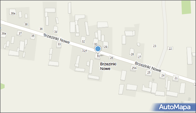 Brzezinki Nowe, Brzezinki Nowe, 31, mapa Brzezinki Nowe