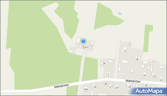 Brzezinów, Brzezinów, 3, mapa Brzezinów