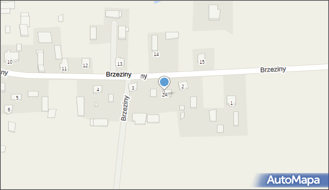 Brzeziny, Brzeziny, 2A, mapa Brzeziny