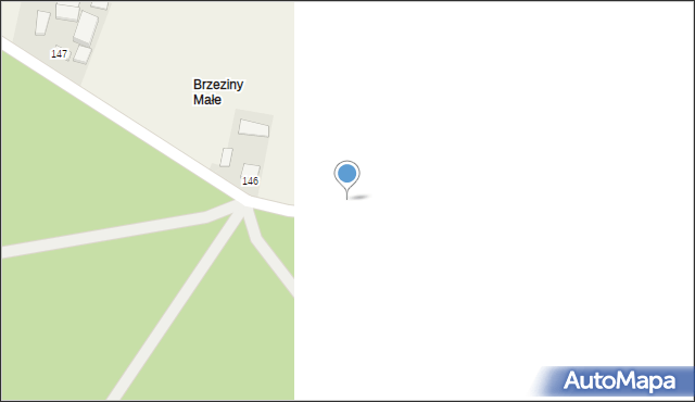 Brzeziny, Brzeziny, 145, mapa Brzeziny