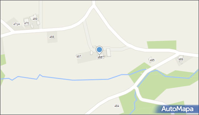 Brzeziny, Brzeziny, 466, mapa Brzeziny