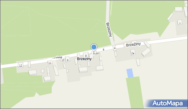 Brzeziny, Brzeziny, 7, mapa Brzeziny