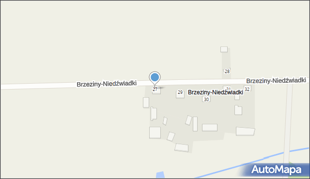 Brzeziny-Janowięta, Brzeziny-Niedźwiadki, 27, mapa Brzeziny-Janowięta