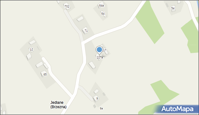 Brzezna, Brzezna, 217a, mapa Brzezna