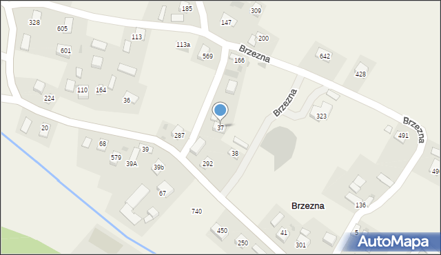 Brzezna, Brzezna, 37, mapa Brzezna