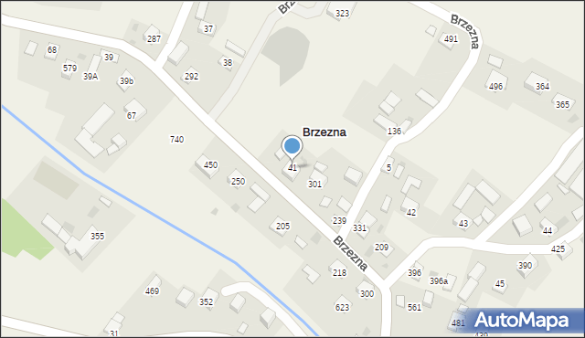 Brzezna, Brzezna, 41, mapa Brzezna