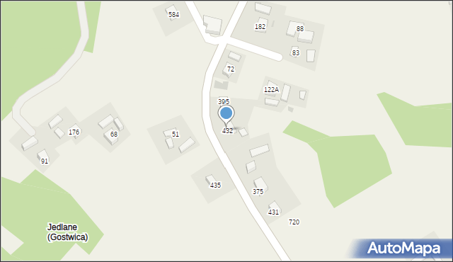 Brzezna, Brzezna, 432, mapa Brzezna