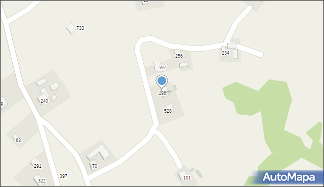 Brzezna, Brzezna, 436, mapa Brzezna