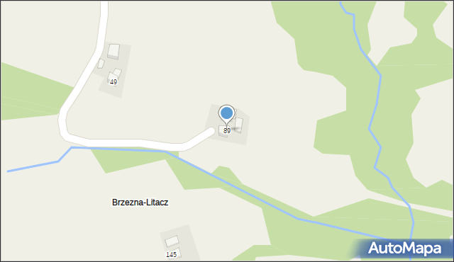 Brzezna, Brzezna, 89, mapa Brzezna