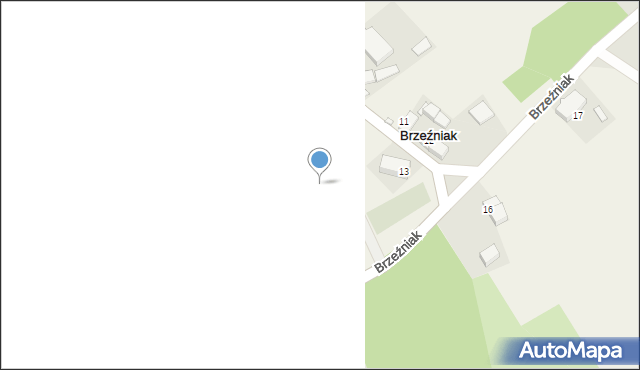 Brzeźniak, Brzeźniak, 14, mapa Brzeźniak