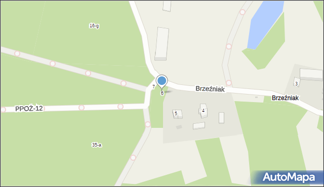 Brzeźniak, Brzeźniak, 6, mapa Brzeźniak