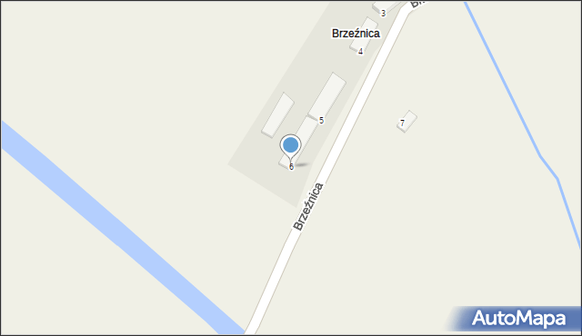 Brzeźnica, Brzeźnica, 6, mapa Brzeźnica